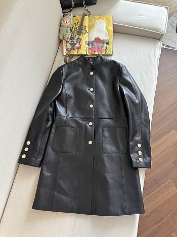 Chanel black lambskin coat from the Chanel Fall-Winter 2025/26 Pre-Collection
