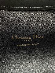 Dior Jolie Top Handle Mini Bag Black Cannage Lambskin 18.5x8.5x13cm - 2