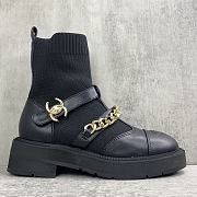 Chanel short boots with a chain - 4