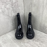 Chanel black quilted leather ankle boots - 6