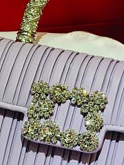 Roger Vivier Jewel Efflorescence Mini Bag light purple 19x13x4.5 cm - 4