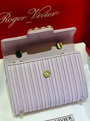 Roger Vivier Jewel Efflorescence Mini Bag light purple 19x13x4.5 cm - 3