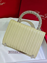 Roger Vivier Jewel Efflorescence Mini Bag yellow 19x13x4.5 cm - 5