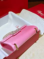 Roger Vivier Jewel Efflorescence Mini Pink 19x13x4.5 cm - 6