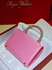 Roger Vivier Jewel Efflorescence Mini Pink 19x13x4.5 cm - 5