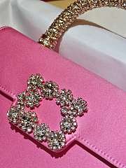 Roger Vivier Jewel Efflorescence Mini Pink 19x13x4.5 cm - 4