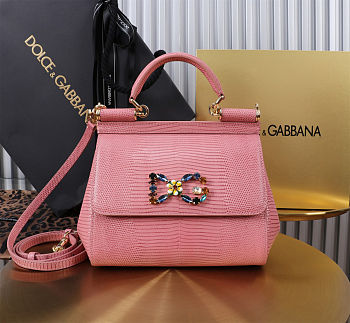 Dolce & Gabbana Small Sicily handbag in pink 20x16x8cm