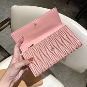 Miu Miu matelassé leather long wallet 19x10.5x3.5 cm - 3