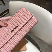 Miu Miu matelassé leather long wallet 19x10.5x3.5 cm - 2