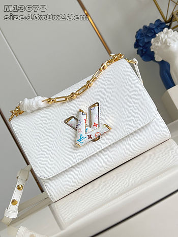  Louis Vuitton x Takashi Murakami Twist MM Slim bag in Epi leather with gold-tone hardware 16x8x23 cm
