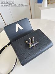  Louis Vuitton x Takashi Murakami Twist MM Slim bag in black Epi leather 16x8x23 cm - 2