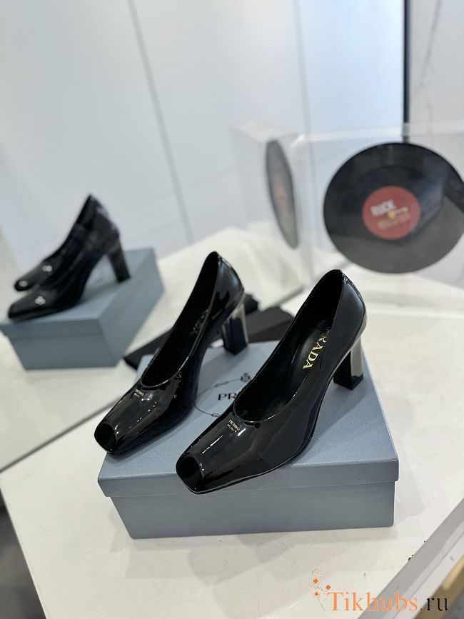 Prada patent leather pumps with block heels  - 1