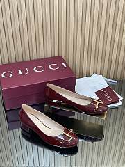  Gucci Horsebit ballet flats in burgundy - 6