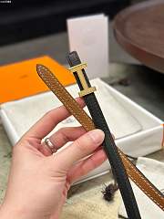 Hermes belt black 1.5cm - 4