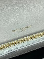 YSL Monogram Saint Laurent College White Large Bag with Gold Hardware 32 cm - 4