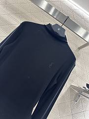 YSL Slim-fit lettered turtleneck base layer top black - 3