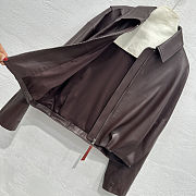 Loewe Black brown leather Jacket - 6