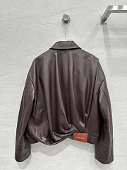 Loewe Black brown leather Jacket - 2