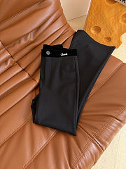 Chanel black gray wide-leg trousers - 4