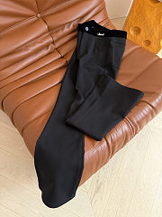 Chanel black gray wide-leg trousers - 3