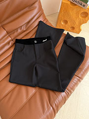 Chanel black gray wide-leg trousers - 2