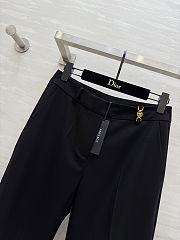 Black Versace tailored wide-leg trousers - 6