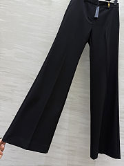 Black Versace tailored wide-leg trousers - 4