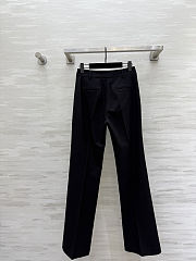 Black Versace tailored wide-leg trousers - 2