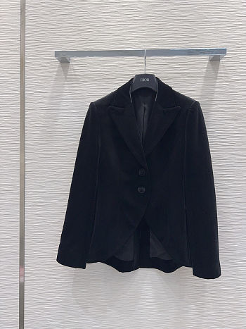 Dior black velvet blazer