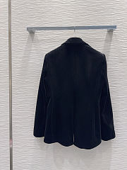 Dior black velvet blazer - 2