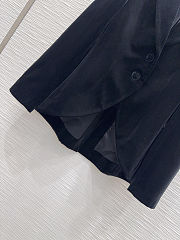 Dior black velvet blazer - 3