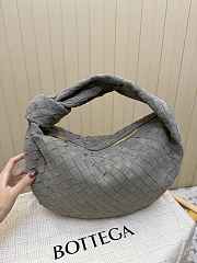 Bottega Veneta Teen Jodie Suede Tan in Grey 36x21x13cm - 1