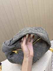 Bottega Veneta Teen Jodie Suede Tan in Grey 36x21x13cm - 5