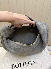 Bottega Veneta Teen Jodie Suede Tan in Grey 36x21x13cm - 3