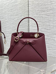 Dior Cigale bag in the burgundy color 28x10x22 cm - 1
