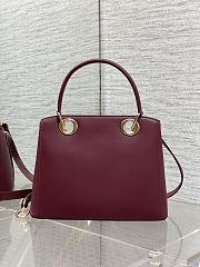 Dior Cigale bag in the burgundy color 28x10x22 cm - 6