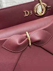 Dior Cigale bag in the burgundy color 28x10x22 cm - 4