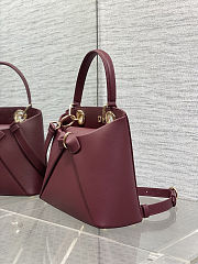 Dior Cigale bag in the burgundy color 28x10x22 cm - 2