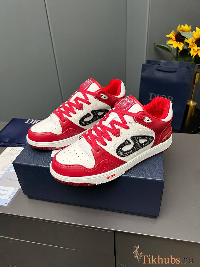 Dior B57 Mid Oblique Red sneaker - 1