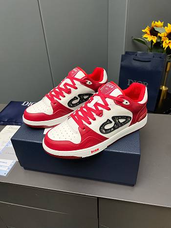 Dior B57 Mid Oblique Red sneaker