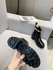 Gucci Crystal Belt60mm Ankle Boot Black Leather - 3