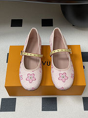  Louis Vuitton x Takashi Murakami Romy flat ballerina pump in pink monogram - 5
