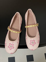  Louis Vuitton x Takashi Murakami Romy flat ballerina pump in pink monogram - 3