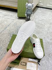 Gucci Ace Sneaker with Bee in white leather - 5