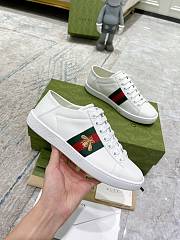 Gucci Ace Sneaker with Bee in white leather - 4