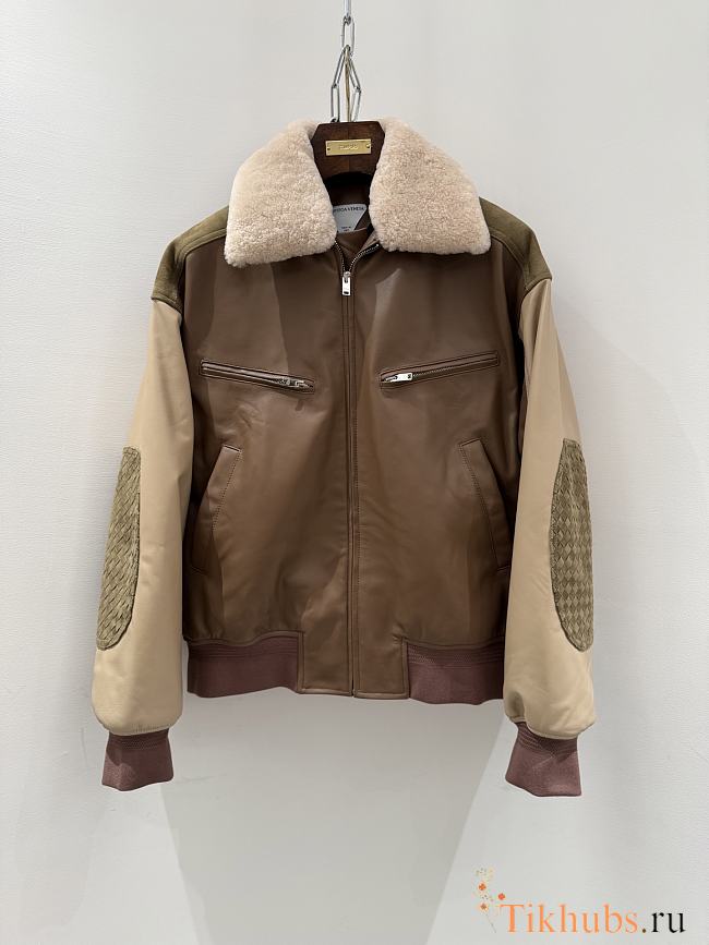 Bottega Veneta leather bomber jacket - 1