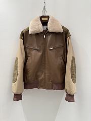 Bottega Veneta leather bomber jacket - 1