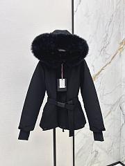 Moncler Grenoble Laplance shearling-trimmed belted GORE-TEX down jacket.  - 1