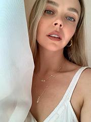 Messika Move Uno 2-row pavé diamond necklace in 18k white gold.  - 4
