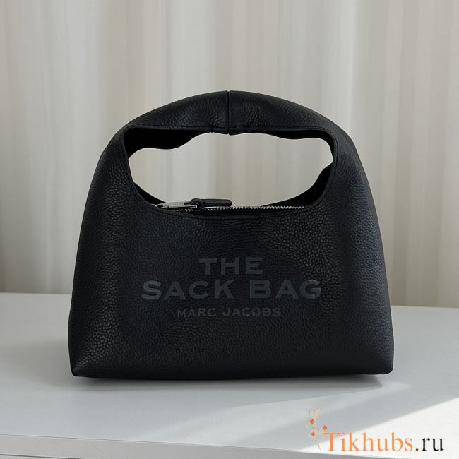 Marc Jacobs The Mini Leather Sack Bag in black 24*12.5*21cm - 1